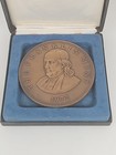 Franklin Mint 1972 Benjamin Franklin Art Calendar Bronze Coin Medallion Medal