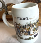 Vintage Strohs Stein Oktoberfest Bavaria Collection I Pewter Lid Limited Edition