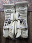 Ccm Axis Nhl Spec Ice Hockey Goalie Leg Pads Senior Size 34 2 