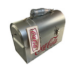 Coca-cola Vintage Style Silver Finish Lunch Box