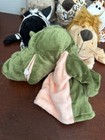 Gemscream Safari Hand Puppets 6 Plush Animals Zebra Hippo Giraffe Alligator