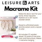 Leisure Arts Macrame Kit Feather  Macrame Kits For Adults Beginners  Macrame