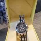 Invicta Men s Chronograph Quartz Stainless Steel Wristwatch Black Dial 100m