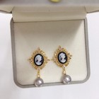 Natural Fresh Water Pearl Earrings Made With 925 Sterling Silver
