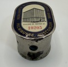 Antique Milwaukee Wi Merchants   Manufacturers Bank Stronghart Metal Coin Bank
