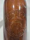 Antique Pabst Milwaukee Amber Glass Beer Bottle Pre Prohibition Wf s Crown Top