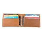 Rfid Men s Leather Slim Bifold Money Clip Wallet Front Pocket Credit Card Holder