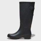 Women Wide Width River Tall Rain Boots - A New Day Black