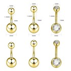 Stainless Steel Piercing Kit - Belly Button  Ear  Nose  Septum Jewelry  20g-12g