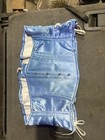 Women   s Plus 40w Blue Satin Waist Cincher Corset White Lace-up Eyelets