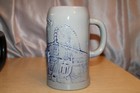 Alpine Village Oktoberfest Beer Stein Mug Embossed Carriage Ferris Wheel Vtg