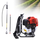 43cc 2 Stroke Backpack Gas Garden Brush Cutter Grass Trimmer Lawn Mower 3 In 1