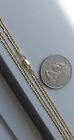 10k Solid Gold 2 5mm Men Women Cuban Link Chain Necklace Size 16   - 36   