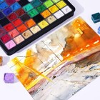 Himi Gouache Paint Set  56 Colors X 30ml Include 8 Metallic And 6 Neon Colors 
