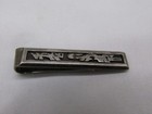 Vintage Sterling Silver Unique Design Tie Clip 1 5 8 X 1 4   651
