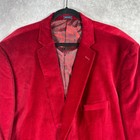 Madison Blazer Sport Coat Mens 54r Red Notch Lapel Two-button Modern Fit New