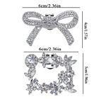 Shoe Clips Wedding Bridal Decorative Bows Diamante Rhinestone Pearl Vintage