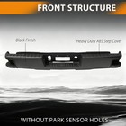 Black Rear Step Bumper Assembly Fit For 2014 2015 2016 2017 2018 Chevy Silverado