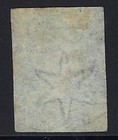 St  Helena  1863  Scott  1   6p Blue  Imperf   Watermark 6  Used