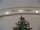 Spode Christmas Tree Design Large Rectangular Platter Merry Christmas 15 lx10 w