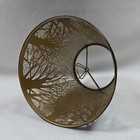 Black gold Metal Tree Cutout Clip-on Empire Lamp Shade 4  X 7  Dia X 6  High