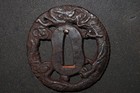 Dragon Sukashi Tsuba Of Katana  sword    Edo   2 4   2 3   0 3 80g