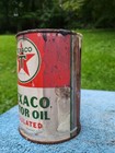 Early Texaco 1 Quart  Metal Motor Oil Can