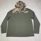 Under Armour Hoodie Mens 2xl Specialist Grid Camo Green 1 2 Zip Hunting Outdoors