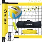 Portable Professional Volleyball Net Set With Adjustable Poles  Carry Bag  Ball