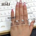 3 Colors Cz Carat Ring Chart 11 Shapes Kit Cubic Zirconia Gemstone Set Yellow