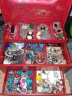 Beautiful Vintage Estate Buxton Jewelry Box Lot Statement Pieces             