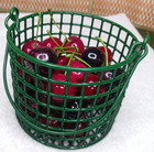 Basket Full Of Artificial 1  Cherries Faux Fake Fruit Decor