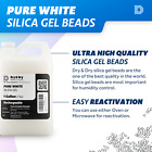1 Gallon 7 Lbs  Pure   Safe Premium White Silica Gel Beads - Rechargeable