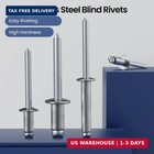 100pcs 3 16 X1 2 Stainless Blind Rivets pop Rivets 304 Stainless Steel Grip An