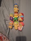 Glo Friends Figures Lot Of 7 80s Vintage Glo Worms 