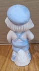 Vintage 6  Porcelain Boy Figurine Partially Painted Bisque