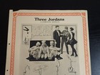 Authentic 1926 Vaudeville Act Poster Three Jordans Hand Balancing Clown Act