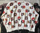 Large Tupac 2pac Mickey Mouse Lowlvl Screenprinted Deadstock Disney Sweatshirt