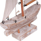 Wood Boat Nautical Themed Home Decoration Vintage Sialboat Ship Model Figure Dec