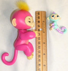 Wowwee 5  Fingerlings Baby Monkey Pink With Mini Bff Teal   Purple Working