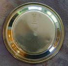 Antique Silverplate Coaster ashtray Barker Ellis Made In England 4 1 8  Round
