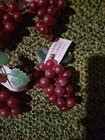 Mini Grapes Lot Of 4 Plastic Grapes Wedding Favor Small Wine Decor 3  Purple New