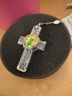 Waterford Giftology 18  Rosary - Mother Of Pearl Beads   Crystal Cross - 1058426