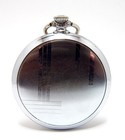 Pocket Watch Zerma Suisse Open Face Style Art Deco Case Steel 50mm 1910c Working