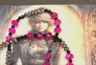 Hot Pink Black Tree  Witch Folk Magic Pentacle Protection Amulet Necklace A6