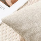  Chenille Throw Pillow Covers 24x24 Inch Soft 24  X 24   pack Of 1  Beige