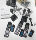 Panasonic Cordless Phone Answering System 3 Handsets Call Block Kx-tgd833m