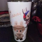 Labubu Insp Beige Water Bottle Metal straw  Tumbler New In Box Free Shipping