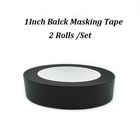 Zellykool Black Masking Tape  1 Inch X 55 Yards  2 Rolls 1inch 2 Rolls 