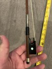 Old Antique 4 4 Violin Bow - Silver ebony